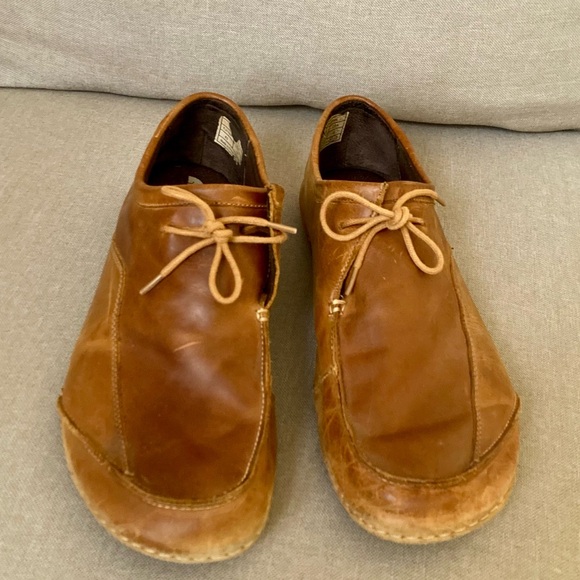 *RARE* Leather NOSOX Loafers Men’s US 10 Comfort Sophisticated Cabin Core Tan - Picture 3 of 6